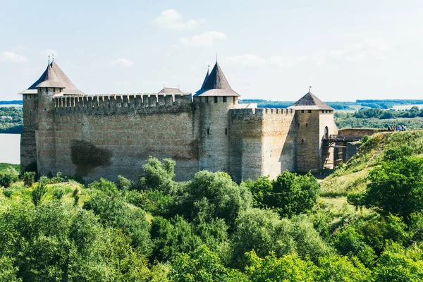 Medieval fortress in the Khotyn town West Ukraine — Stock Photo, Image