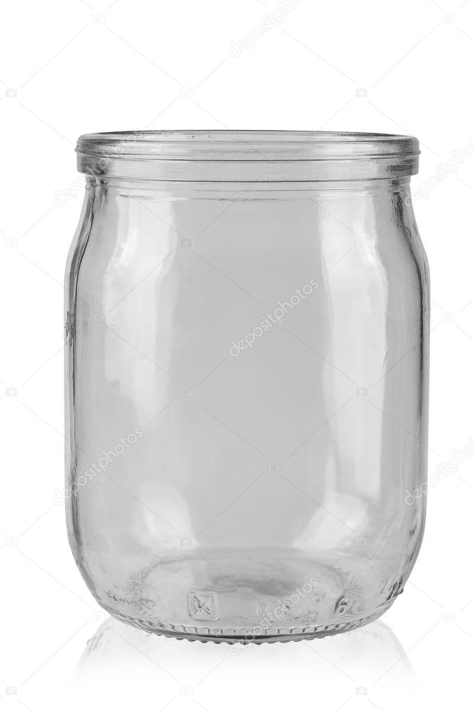glass jar without lid