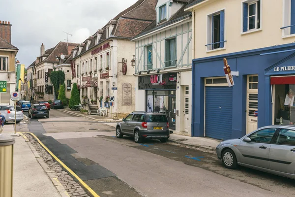 Az utcán egy kis francia város — Stock Fotó