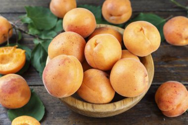 Kayısılar üst görünüm