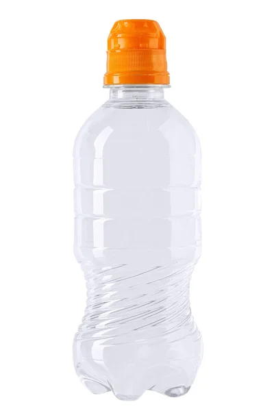 Botella de agua de plástico bebé — Foto de Stock