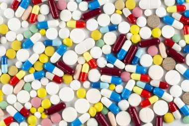 Arka plan olarak farklı hapları