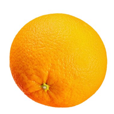 Beyaz arkaplanda taze portakal meyveleri izole edilmiş. 