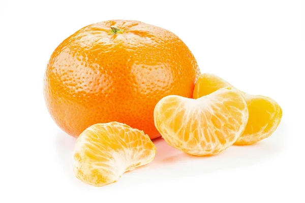 白色背景上的橘子 — 图库照片