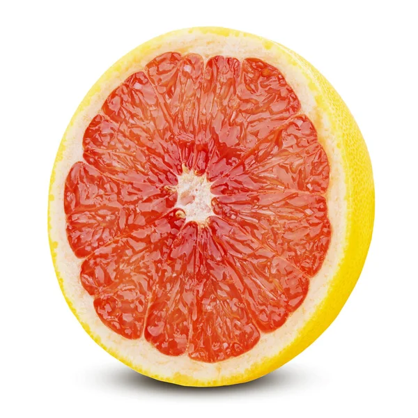Grapefruity plátek izolované — Stock fotografie