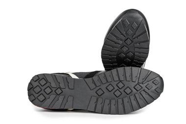 beyaz arka planda spor ayakkabısı tabanı