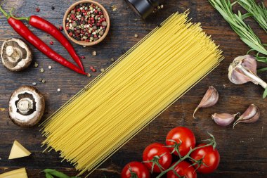 İtalyan spagettisi ve sebze lokantası.