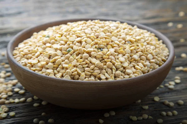 Yellow split peas used to make soup and pease pudding. Dried foods. — Stock Image Yellow Split Peas Used Make Soup Pease Pudding Dried Foods Royalty Free Stock Photos