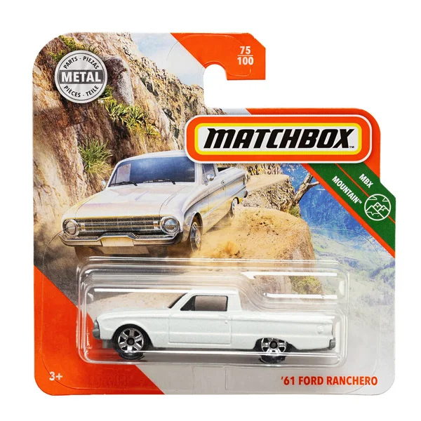 Ucrania Kiev Mayo 2020 Toy Car Modelo Ford Ranchero Matchbox — Foto de Stock