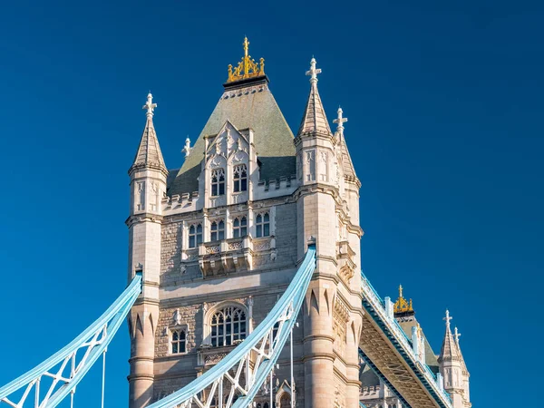 Dettaglio Del Tower Bridge Sul Tamigi Una Giornata Sole Londra — Foto Stock