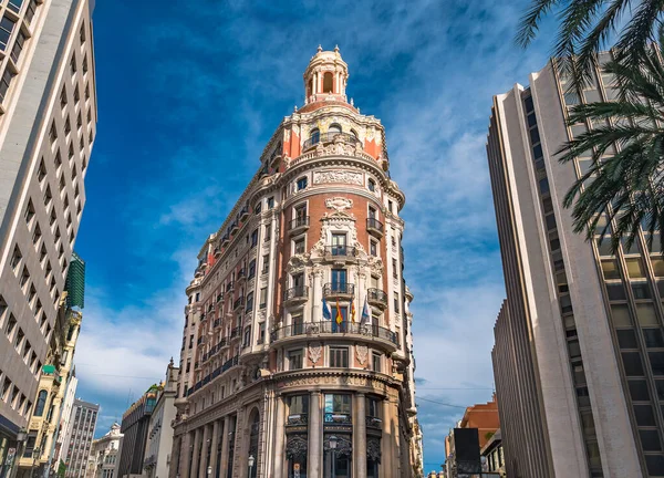 Sede Del Banco Valencia Centro Valencia España — Foto de Stock