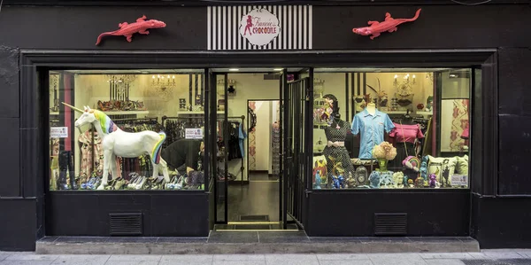 Madrid Spain Circa November 2018 Facade Retro Clothes Store Historic — Stock Photo, Image