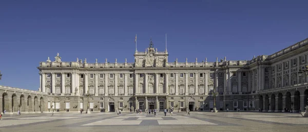 Panorama Fachada Del Palacio Real Uno Los Hitos Más Importantes — Foto de Stock