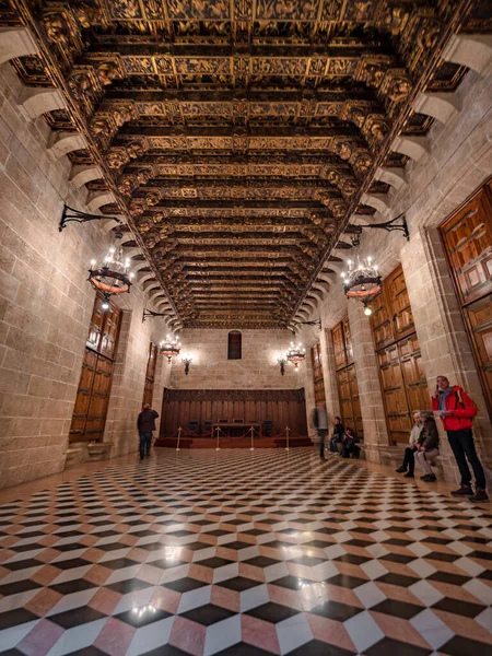 Valencia España Alrededor Marzo 2018 Interior Lonja Seda Consulado Sala — Foto de Stock