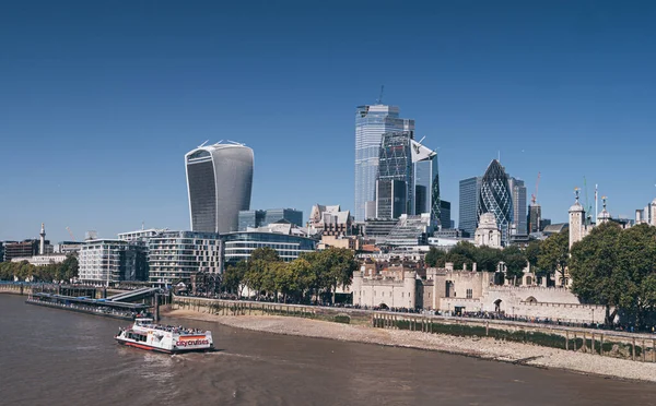 Londra Regno Unito Circa Novembre 2019 Paesaggio Urbano Del Tamigi — Foto Stock