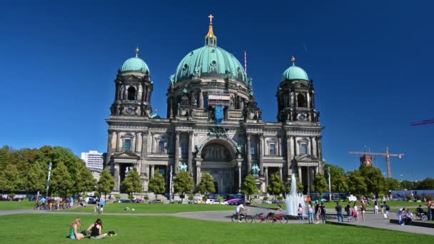 Berlin Allemagne Vers Août 2016 Visite Touristique Cathédrale Berlin Par — Video