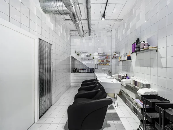 Tenggelam Salon Kecantikan Industri Salon Rambut Dan Membuat Toko Tukang — Stok Foto