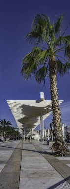 Malaga, İspanya. Ocak 2018 civarı. 