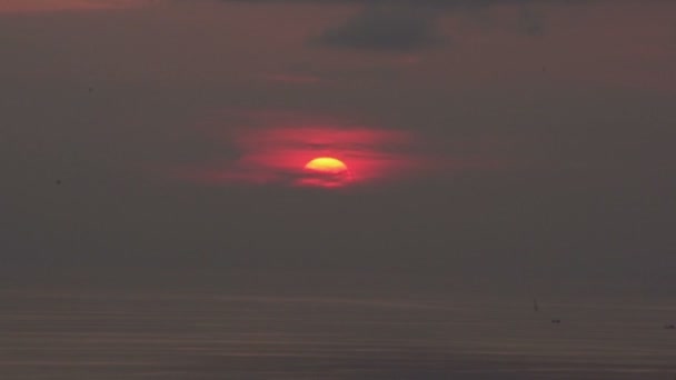 Sonnenuntergang Paradiesischer Landschaft — Stockvideo