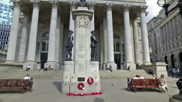 Londyn Wielka Brytania Około Lipca 2017 London Troops War Memorial — Wideo stockowe