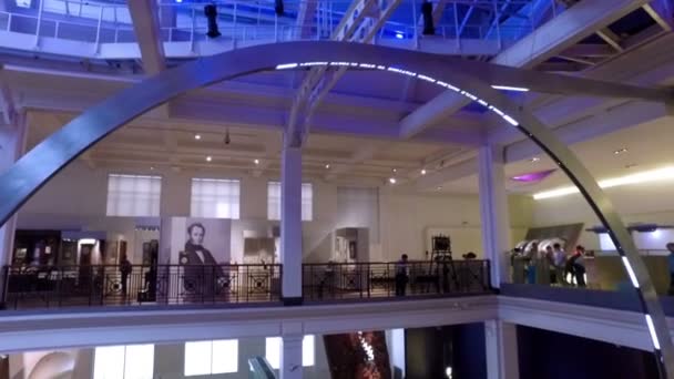 London United Kingdom Circa August 2016 Interior Science Museum — Stock Video