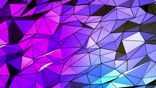 抽象的な虹の幾何学図 — ストック動画