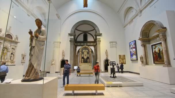 Londres Reino Unido Agosto 2016 Visitantes Museu Victoria Albert — Vídeo de Stock