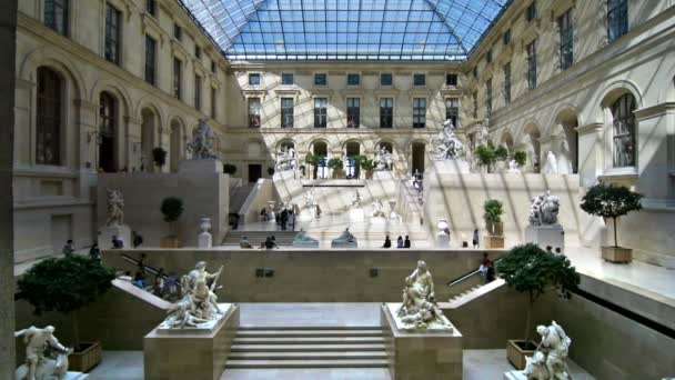 Στη Γαλλία Περίπου Τον Αύγουστο Του 2016 Επισκέπτες Στο Μουσείο — Αρχείο Βίντεο