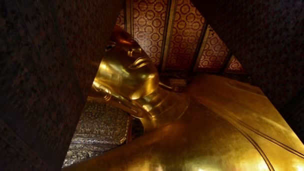 Bangkok Tailandia Alrededor Febrero 2016 Pagodas Budas Edificios Templo Wat — Vídeo de stock