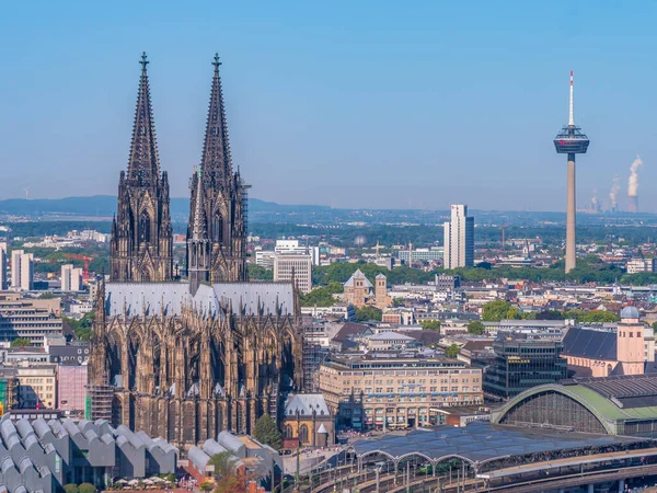 Köln Deutschland September 2019 Schönes Stadtbild Mit Dom Und Großer — Stockfoto