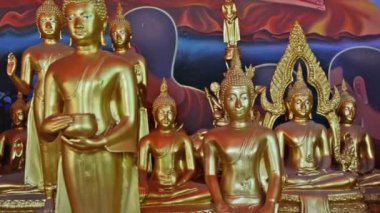 Buda Heykelleri Arasında Doli Kamera Hareketi