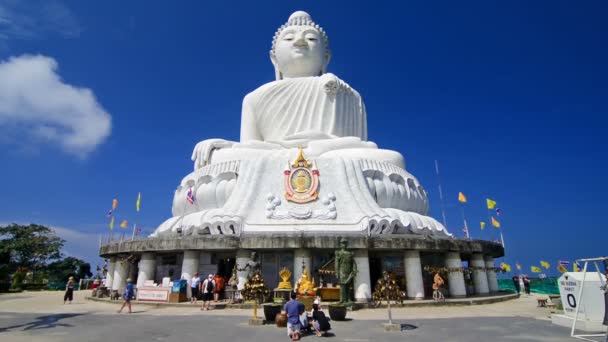 Big Buddha Στο Πουκέτ Ταϊλάνδη — Αρχείο Βίντεο