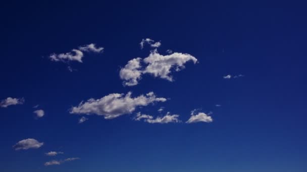 Upadek Czasu Chmur Błękitne Niebo — Wideo stockowe