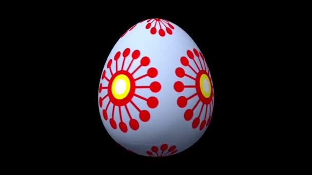 Πασχαλινό Αυγό Μαύρο Φόντο — Αρχείο Βίντεο
