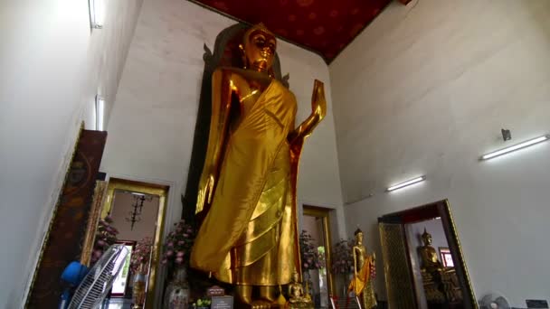 Estátuas Bhudda Templo — Vídeo de Stock