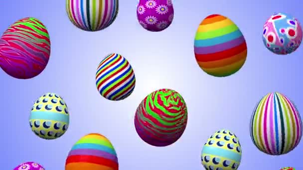 Easter Eggs Background — Stock Video
