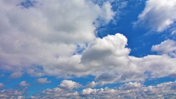 Temps Écoulé Entre Les Nuages Ciel Bleu — Video