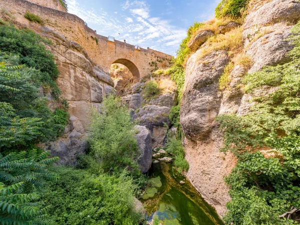 Puente Viejo Die Alte Römische Brücke Über Den Fluss Guadalevin — Stockfoto