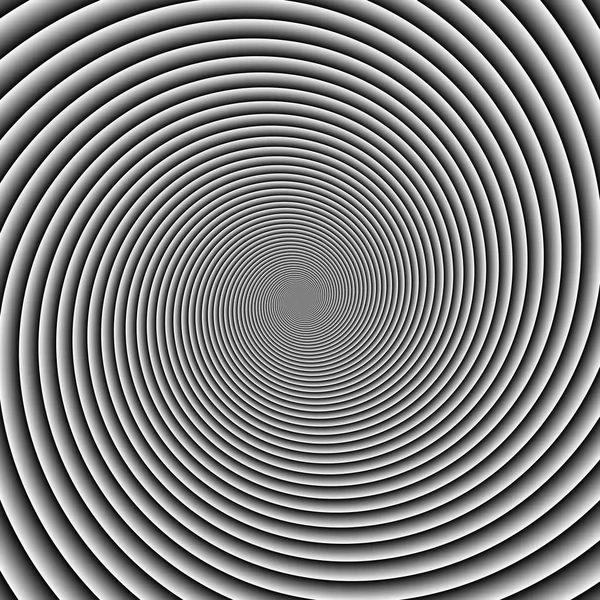 迷幻螺旋形的黑色和白色与径向射线 旋涡催眠螺旋背景 — 图库照片