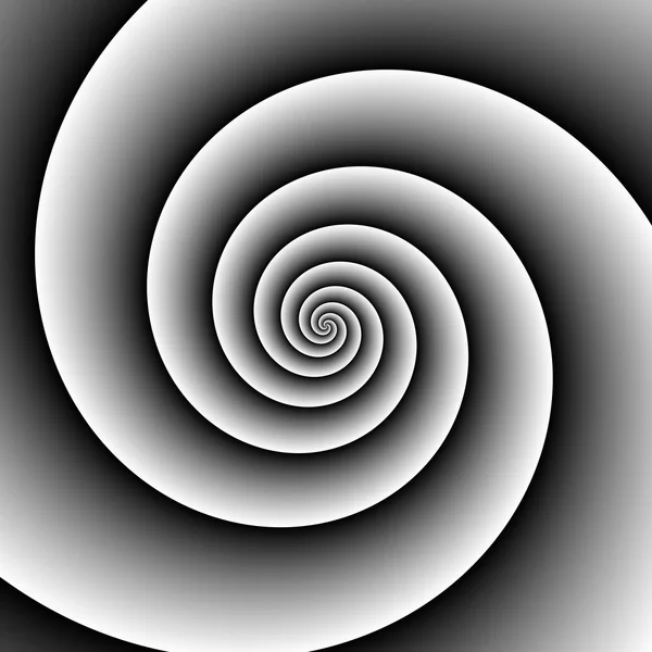 Психоделічна Спіраль Чорно Білому Кольорі Променевими Променями Вихровий Вихровий Гіпнотичний — стокове фото