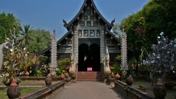 Chiang Mai Thajsko Wat Lok Molee Temple Buddha Budovy — Stock video