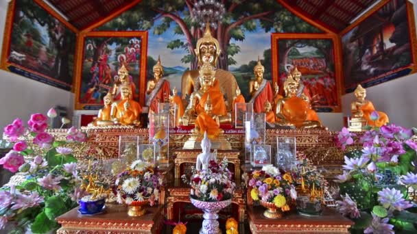 Будда Храме Чиангмая — стоковое видео
