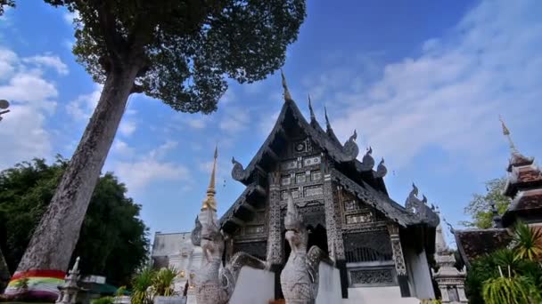 Kuil Wat Chiang Man Chiang Mai Thailand Zoon Masuk — Stok Video