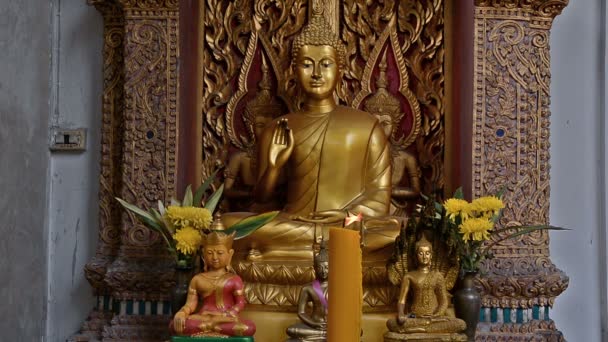 Budda Świątyni Chiang Mai — Wideo stockowe