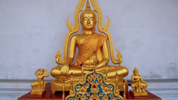 Buddha Nel Tempio Chiang Mai — Video Stock
