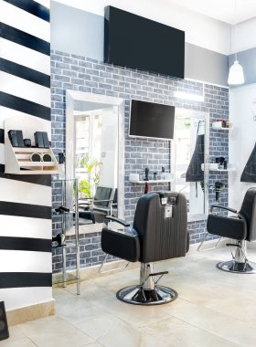 Modern BARBER SHOP Rent (Salon Chair Rental Room For Hair Stylists