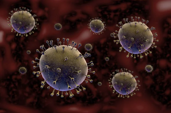 Graphique Médical Futuriste Interface Utilisateur Fui Hud Infection Par Coronavirus — Photo