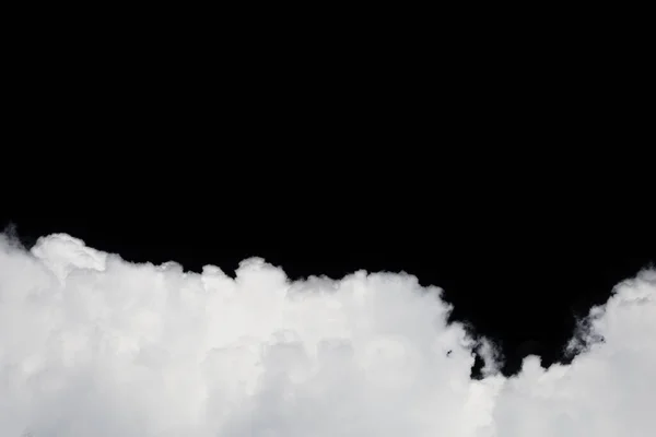 Хмари Ізольовані Чорному Тлі Зберегти Відсічним Контуром — стокове фото