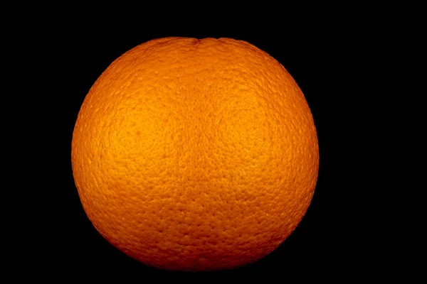 Large Orange on a Black Background — Stock Photo, Image