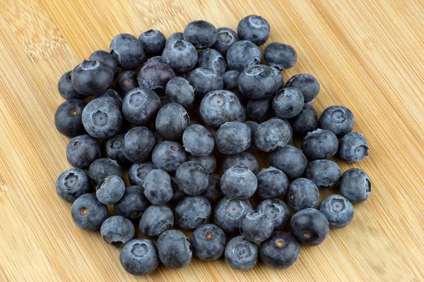 Fresh Blueberries On A Wooden Table Top — Stock Photo, Image